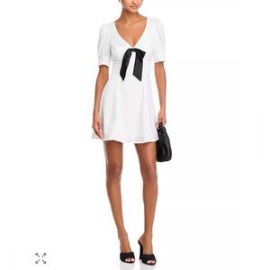 Wayf Alaba Bow Mini Dress